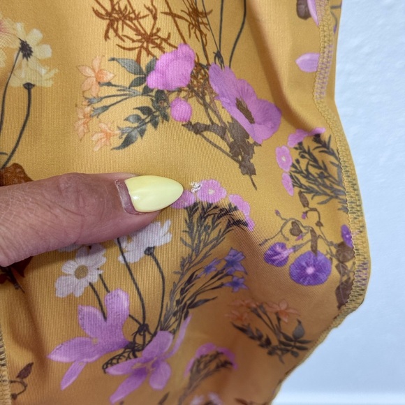 Spell & the Gypsy Collective Wild Bloom Athletic Workout Set - Mustard - Picture 8 of 11